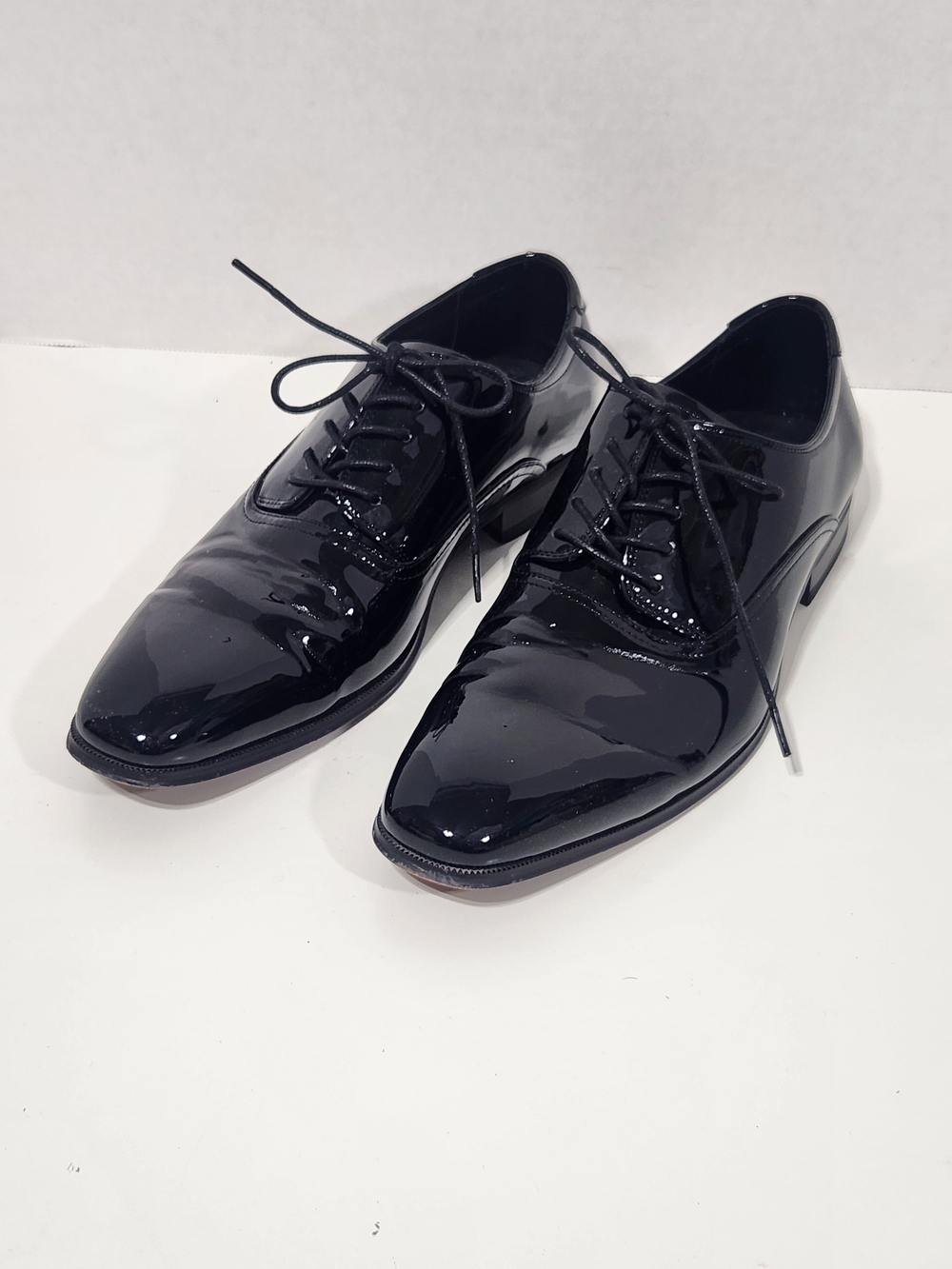 Joseph Abboud Black Patent Leather Derby Dress Shoes